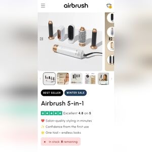 Airbrush 5 In 1 Styler. Brand New!